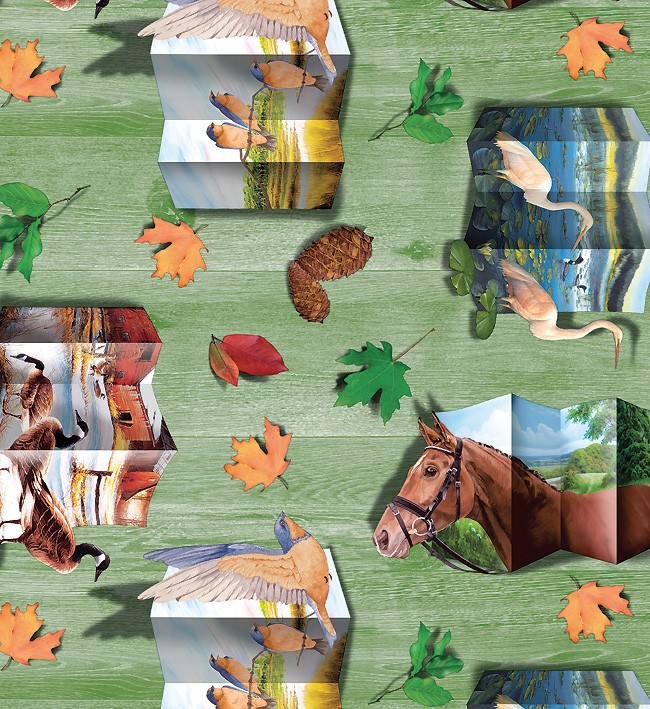 PVC Table Cloth Non - Woven - 0814