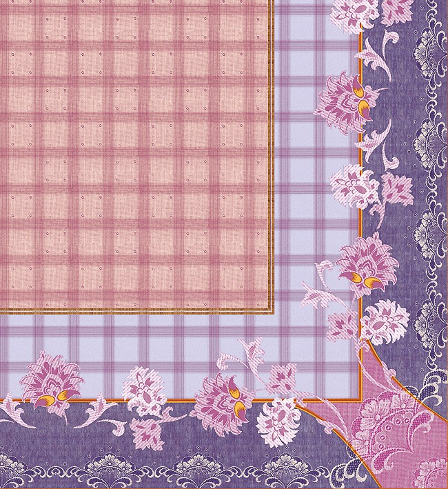 PVC Table Cloth Non - Woven - 1082  (140cm x 140cm 15 pieces)