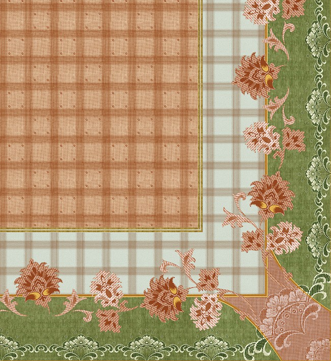 PVC Table Cloth Non - Woven - 1083  (140cm x 140cm 15 pieces)