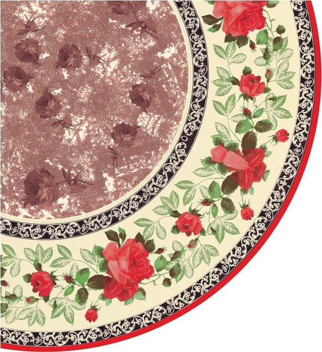 PVC Table Cloth Non - Woven - 1086  (140cm Ø 15 pieces)