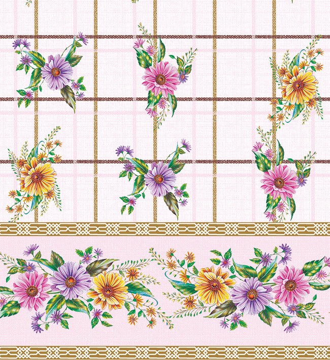 PVC Table Cloth Non - Woven - 1902