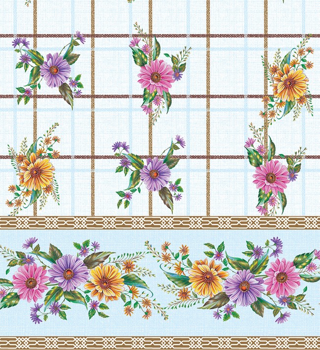 PVC Table Cloth Non - Woven - 1903