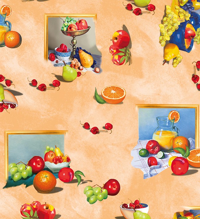 PVC Table Cloth Non - Woven - 2061