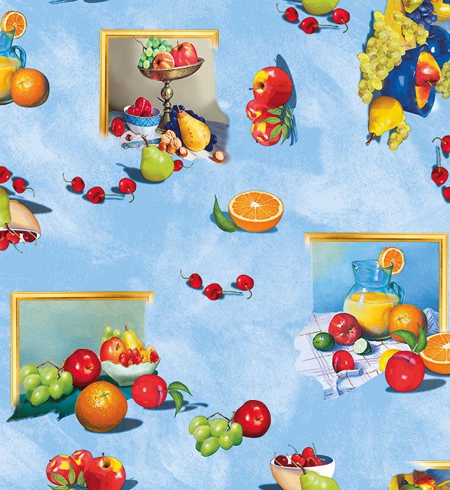 PVC Table Cloth Non - Woven - 2063