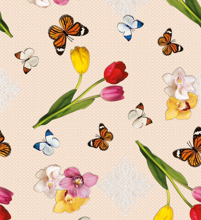 PVC Table Cloth Non - Woven - 3311