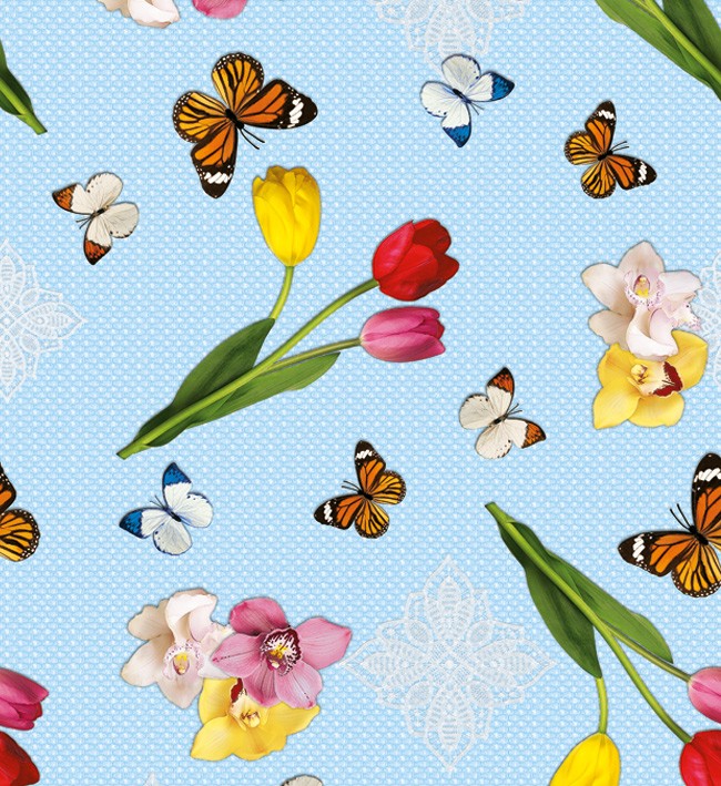 PVC Table Cloth Non - Woven - 3313