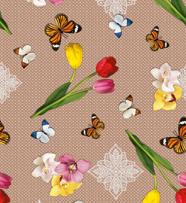 PVC Table Cloth Non - Woven - 3314