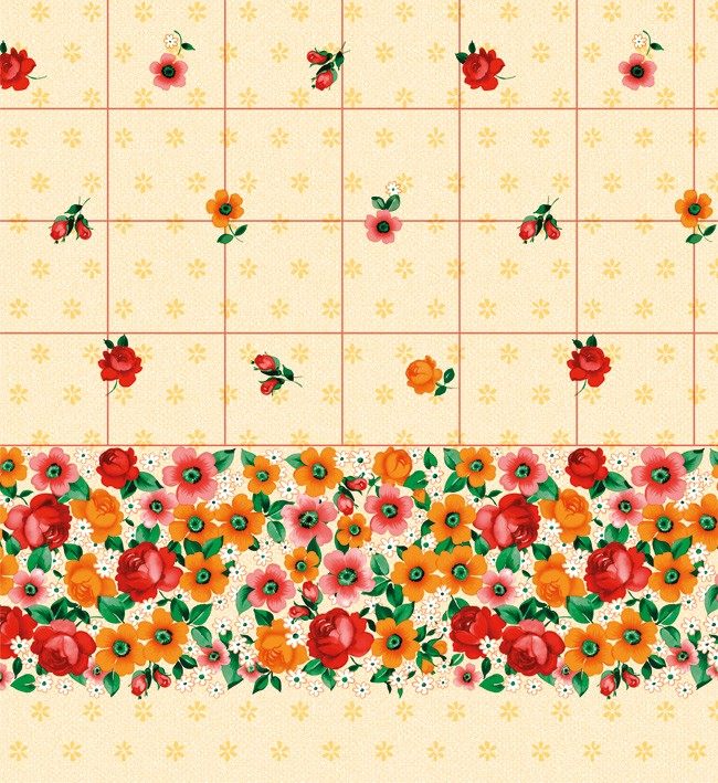 PVC Table Cloth Non - Woven - 3601