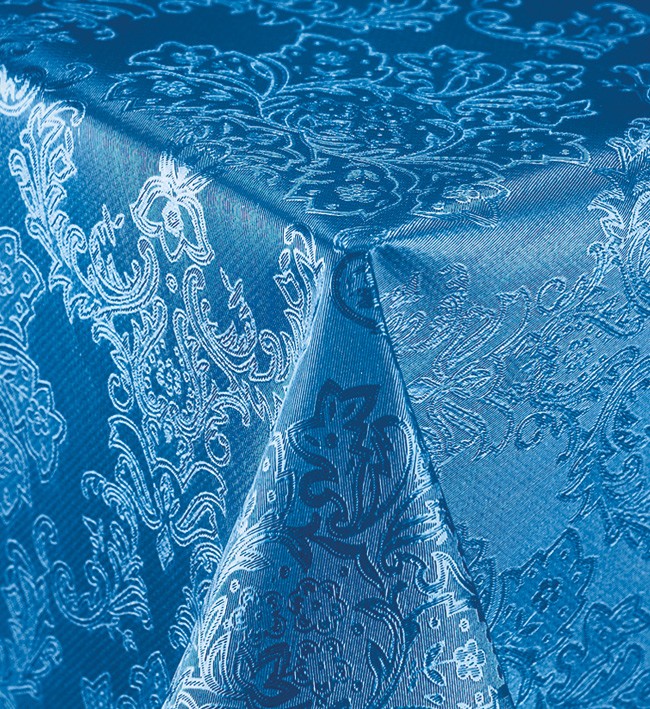 Embossed PVC Table Cloth-No Fibres Back - 201-7