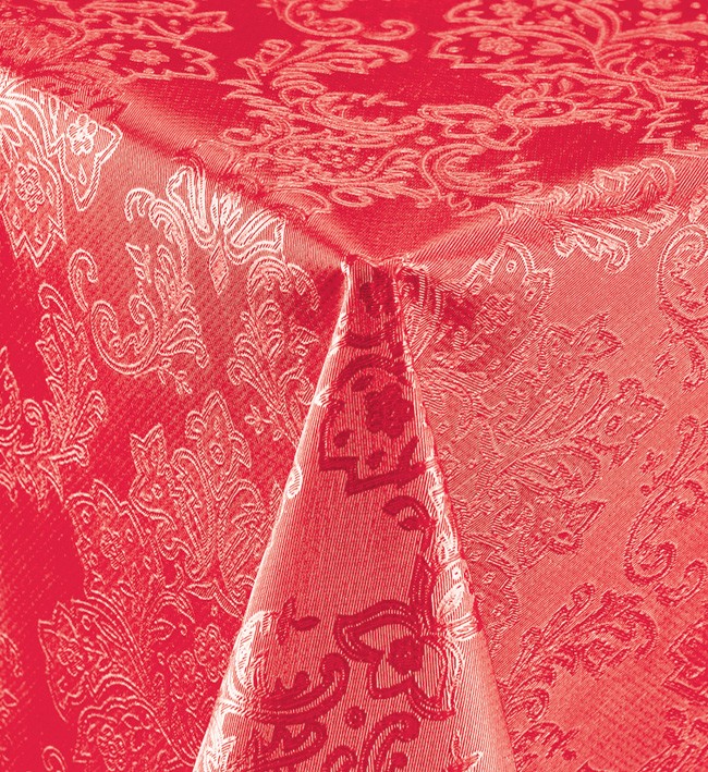 Embossed PVC Table Cloth-No Fibres Back - 201-9