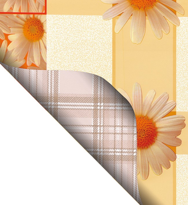 Double Side Printed  PVC Table Cloth - F0016