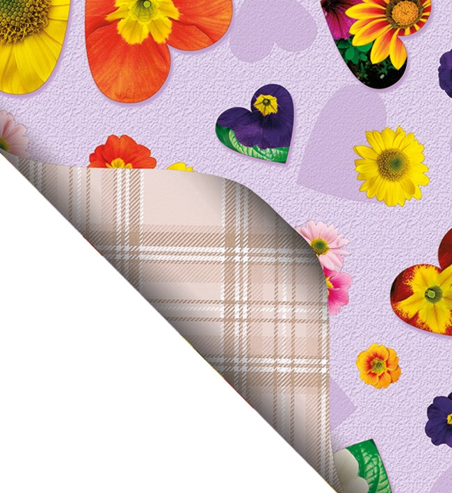 Double Side Printed  PVC Table Cloth - F0318