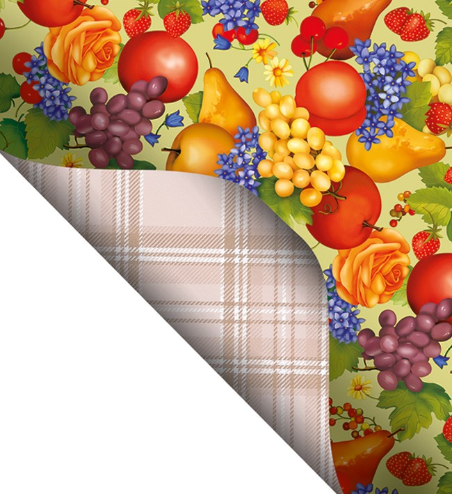 Double Side Printed  PVC Table Cloth - F2093