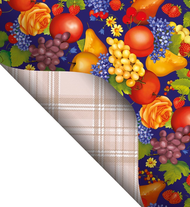 Double Side Printed  PVC Table Cloth - F2094