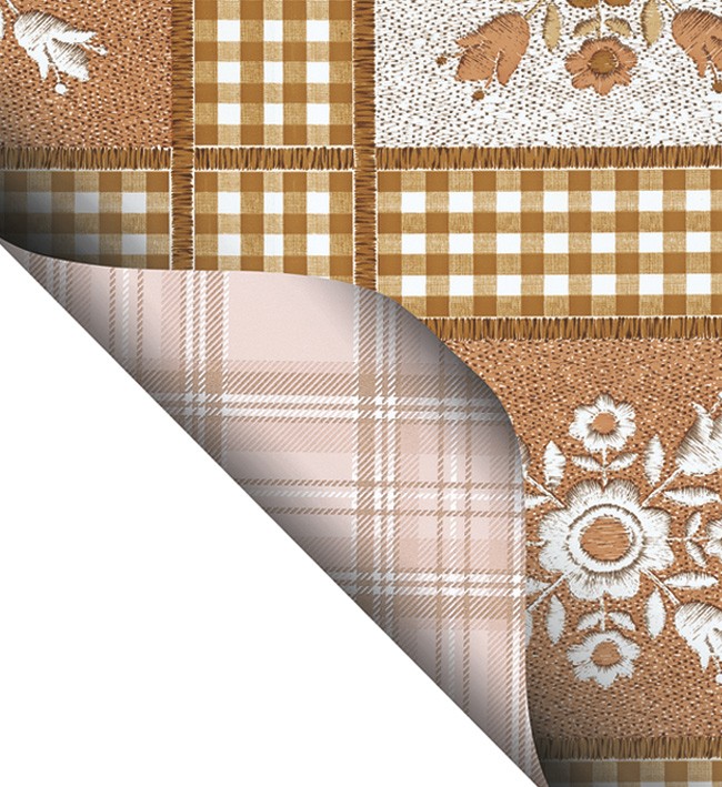 Double Side Printed  PVC Table Cloth - F3034