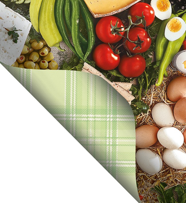 Double Side Printed  PVC Table Cloth - F3161