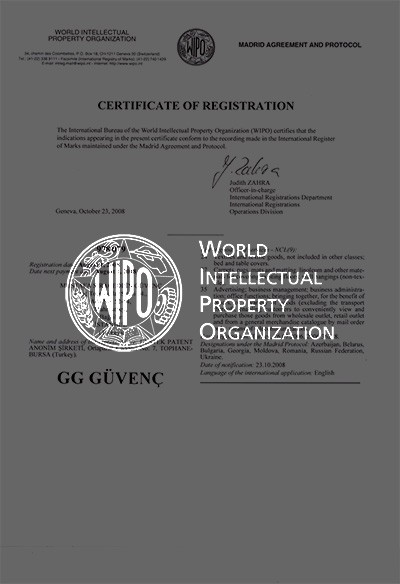 Certificate Of Registration - Wipo